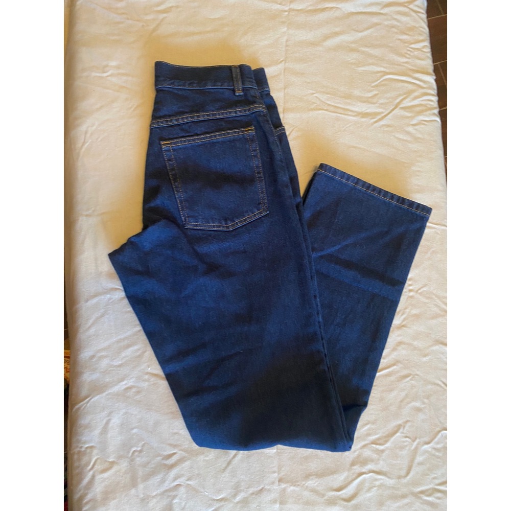 L.L. Bean Original Fit Jeans Women 4 M/T Dark Wash Excellent High Rise Straight